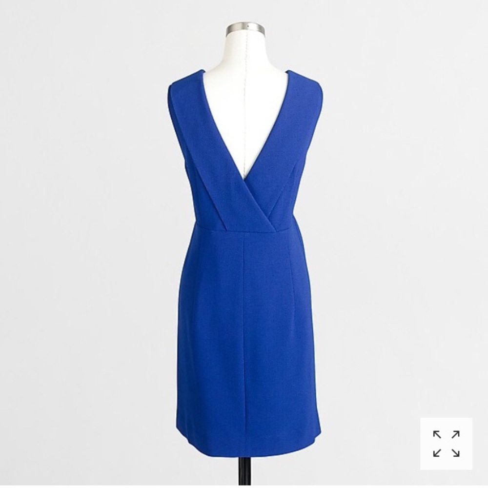 J.Crew Factory Crepe V-Back Shift Dress Size 8